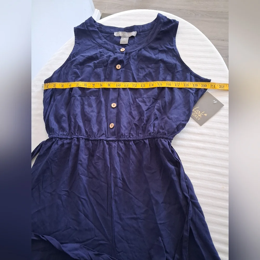 Navy Sleeveless Jumpsuit Size XL - Picture 6 of 10